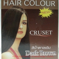 CRUSET ครูเซ็ทครีมย้อมผมสีน้ำตาลเข้ม