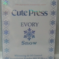 Cute Press Evory Snow Whitening & Oil Control Foundation Powder SPPF 30 PA++ P1(01)