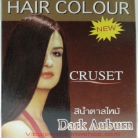 CRUSET ครูเซ็ทครีมย้อมผมสีน้ำตาลไหม้