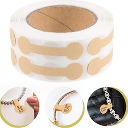 สติ๊กเกอร์สำหรับติดเครื่องประดับ จำนวน 480-500 ดวง/ม้วน (แพ็คคู่)