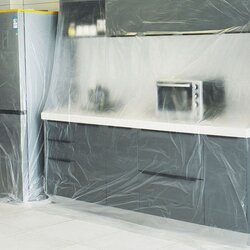 พลาสติกกันฝุ่น กันเปื้อนระหว่างการก่อสร้าง