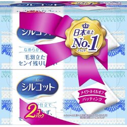 สำลีเช็ดหน้า Silcot สำลีเช็ดหน้าอันดับ 1 จากญี่ปุ่น กล่อง 82 ชิ้น แพ็คคู่ 2 กล่อง