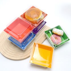 กล่องเค้ก/ขนม ฝาใส Size S แพ็ค 25-50 ชุด