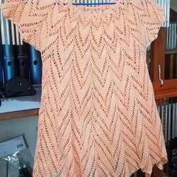 เสื้อถักโครเชต์ลายหัวใจ