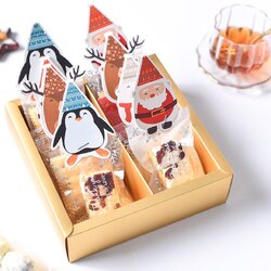 ป้ายติดถุงขนม Christmas ขนาดดวง : 7.5x4.5 ซม./ดวง แพ็ค 10 แผ่น