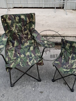 เก้าอี้ขารวบ ลายพราง (แข็งแรง)