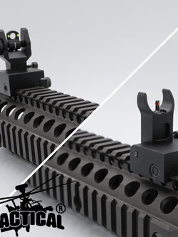 ศูนย์หน้า-หลังพับได้แบบโลหะ รุ่น ศูนย์เล็งเรืองแสง