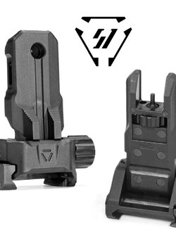 ศูนย์หน้า-หลัง พับได้ ทรง Strike Polymer Backup Sights