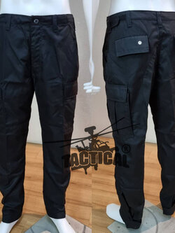 กางเกงเดี่ยวรุ่น 11 ดำ ผ้าหนานุ่ม (มีตีนตุ๊กแกปลายขา)