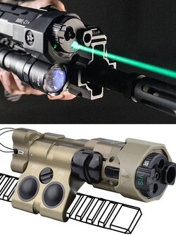 กล่องไฟฉาย+เลเซอร์ชี้เป้า+ไฟฉายIR+เลเซอร์ชี้เป้าIR ยี่ห้อ B.E. Meyer รุ่น MAWL-C1+(MAWL-C1+IR Laser Aiming Device Replica)