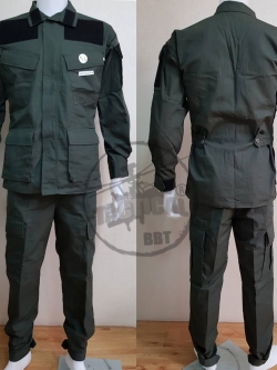 ชุดเวส ACU เขียว รุ่น B ตีนตุ๊กแก 4 กป.