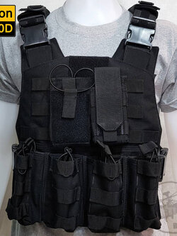 ปลอกเสื้อเกราะ TP (Tactical Premium) ดำ แถมเข็มขัดยุทธวิธี