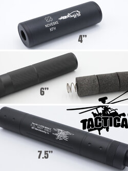 เก็บเสียง 4" 5" (สำหรับปืนบีบีกัน)