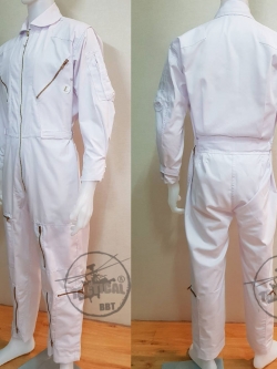 ชุดหมีเปิดซิป สีขาว