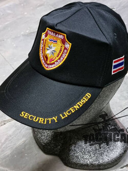 หมวกแก๊ป SECURITY LICENDSED ซิปหลัง