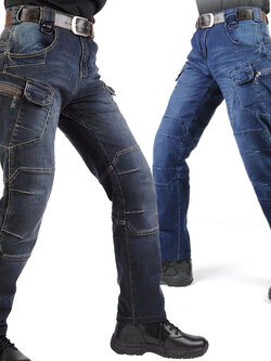 กางเกง IX7 สียีนส์ ผ้ายืด