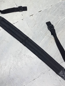 สายสะพายปืน ฟองน้ำ แบบร้อยสาย - ดำ