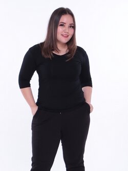 เสื้อยืดแขน 3 ส่วน ไซด์ L