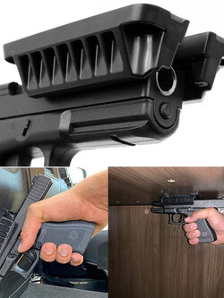 แม่เหล็กติดปืนสั้น (Magnetic Handgun Mount)