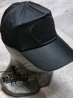 หมวกแก๊ป ซิปหลัง ดำ มีตีนตุ๊กแก