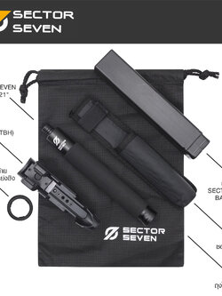 ดิ้วกดตูด 20 นิ้ว + ซองดิ้ว TBH ทน เก็บง่าย (ของแท้ Sector Seven)