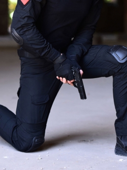 กางเกงสนับเข่า Combat Pants ดำ