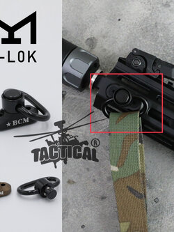 แป้นหูกระวินจับราง M-Lok + หูกระวิน ยี่ห้อ BCM