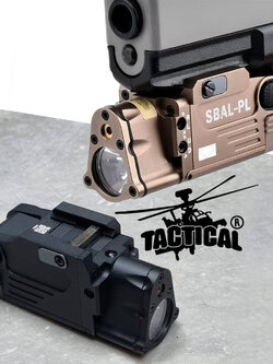 ไฟฉาย + Laser สีแดง ติดปืนสั้น ยี่ห้อ Steiner รุ่น SBAL-PL