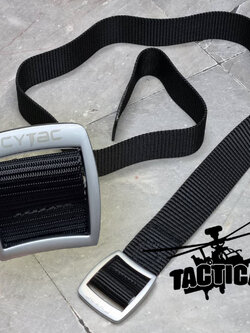 เข็มขัดไนลอน หัวเงินเงา Cytac