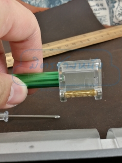 ด้ามทาสีแบบมีกล่อง ด้ามอลู รางทองเหลือง งานละเอียด