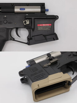 บ่อแม็กกระซีนปืน M4 รุ่นอลูมิเนียม (Adaptive Magwell)