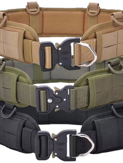 เข็มขัดยุทธวิธี หัว Cobra + รองนวม