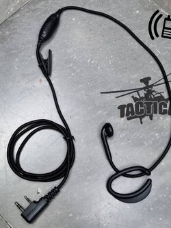 หูฟัง Icom แบบ FBI คล้องหู (สายเชือก)