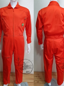 ชุดหมีปิดซิป สีส้ม