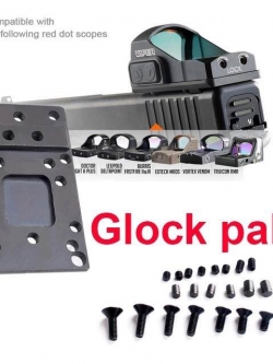 เพลทสี่เหลี่ยมติด Dot ปืน Glock แบบ Universal