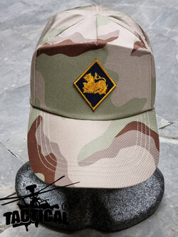 หมวกแก๊ป พรางทราย อส. สิงห์ ซิปหลัง