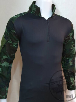 เสื้อ Combat Shirt ดิจิตอลทบ. กลางดำ