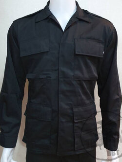 ชุดเวสดำ 4 กป.ตรง (ผ้ากำมะดิน)