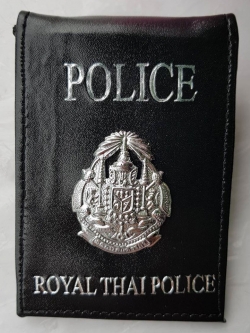กระเป๋าบัตรคล้องคอ แผ่นดิน POLICE
