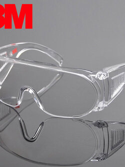 แว่นตานิรภัย 3M สวมทับแว่นสายตา เลนส์ใส (1611)