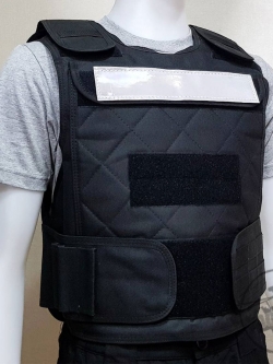 ปลอกเสื้อเกราะตาราง ดำ