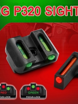 ศูนย์หน้า-หลัง ไฟเบอร์ออฟติก ปืน Sig Sauer รุ่น P320