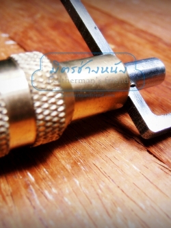 ที่ขูดฝังด้ายเทียน แบบอลูมิเนียมตัน หัวเหล็กแข็ง ที่ล๊อคทองเหลือง