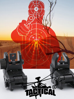 ศูนย์หน้า-หลัง พับได้ Magpul รุ่น MBUS