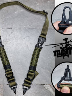 สายสะพายปืนเชือกพาราคอร์ด 2 จุด