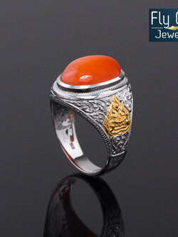 แหวนราหู พลอยFire opal