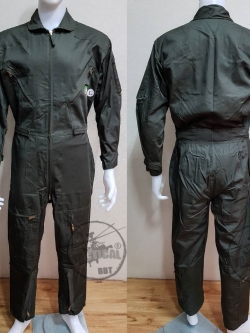 ชุดหมีปิดซิป สีเขียว