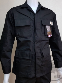 ชุดเวส BBT ดำ 4 กระเป๋าตรง