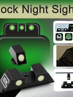 ศูนย์หน้า-หลัง เรืองแสงกลางคืน ปืน Glock