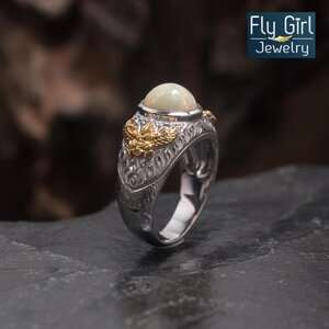 แหวนครุฑ เงินแท้พลอยโอปอลแท้ ใส่เสริมดวงผู้ที่เกิดราศีตุลย์ บารมีองค์ครุฑ สู่ความเจริญรุ่งเรืองของชีวิต ล้างอาถรรพ์และคุณไสย์ทั้งปวง unisex ใส่ได้ทั้งหญิงและชาย